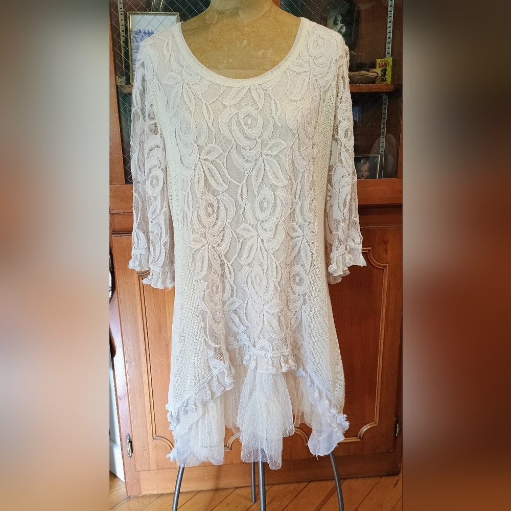 Pretty Angel Large Lace and Tulle Dress/Tunic